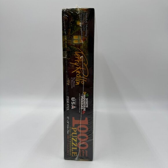 Terry Redlin White Mountain Puzzles "Sunday Morning" 1000-Piece NEW/SEALED - Picture 2 of 10